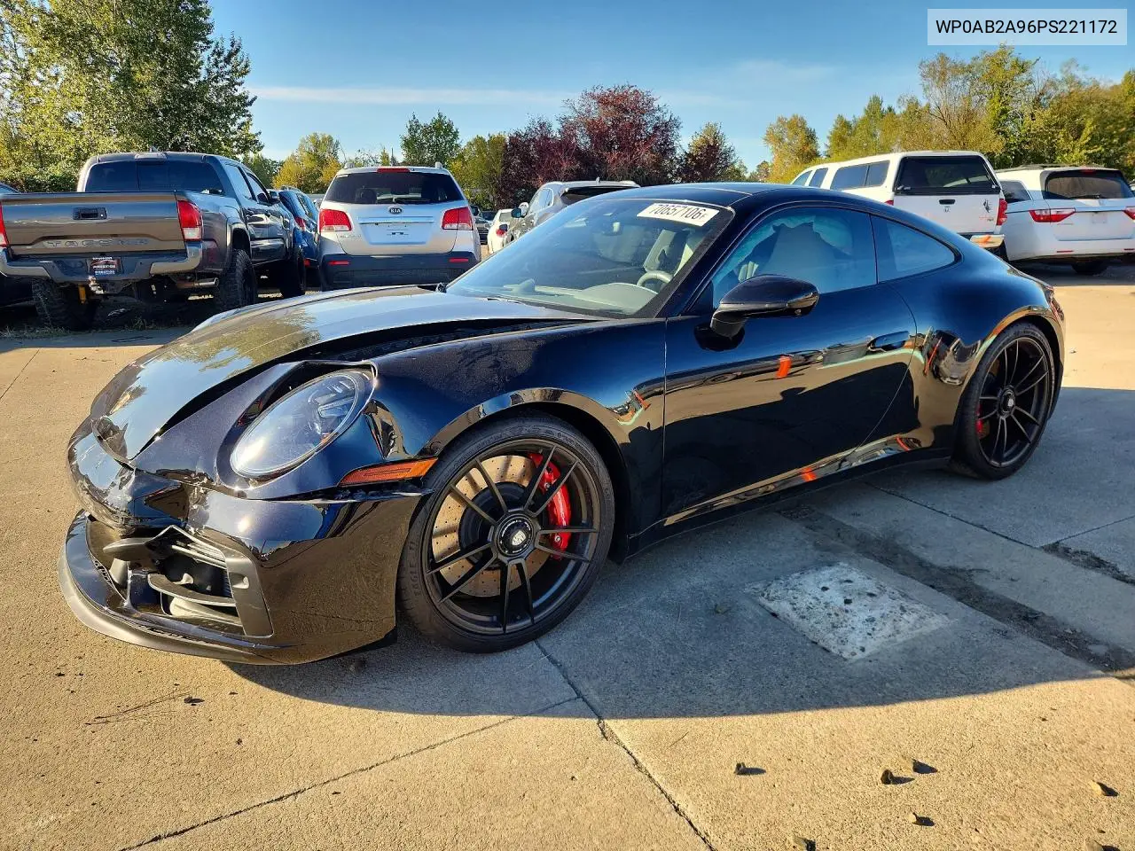 PORSCHE 911 2023, VIN WP0AB2A96PS221172