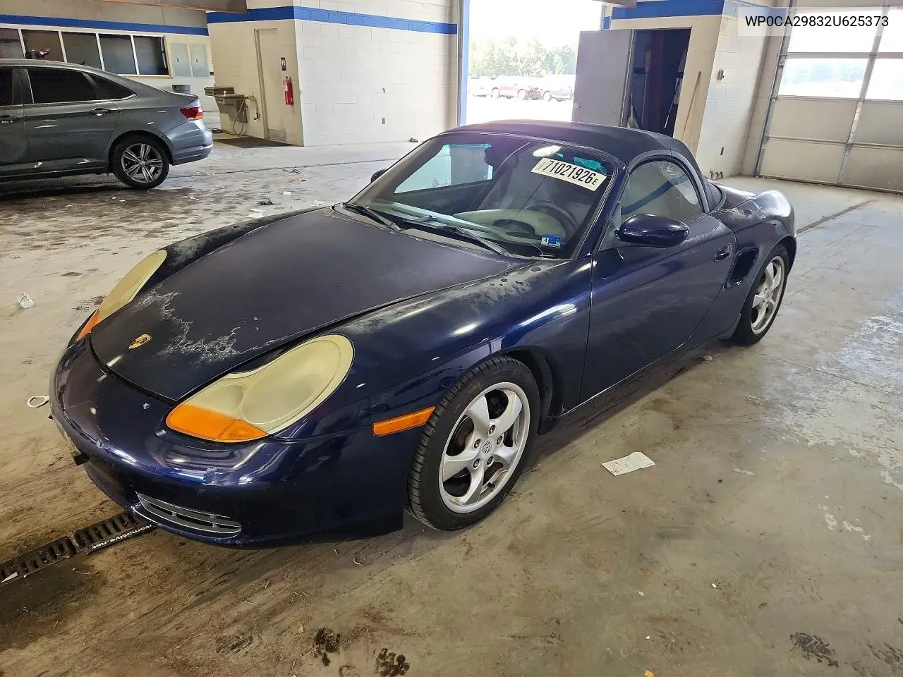 PORSCHE BOXSTER 2002, VIN WP0CA29832U625373