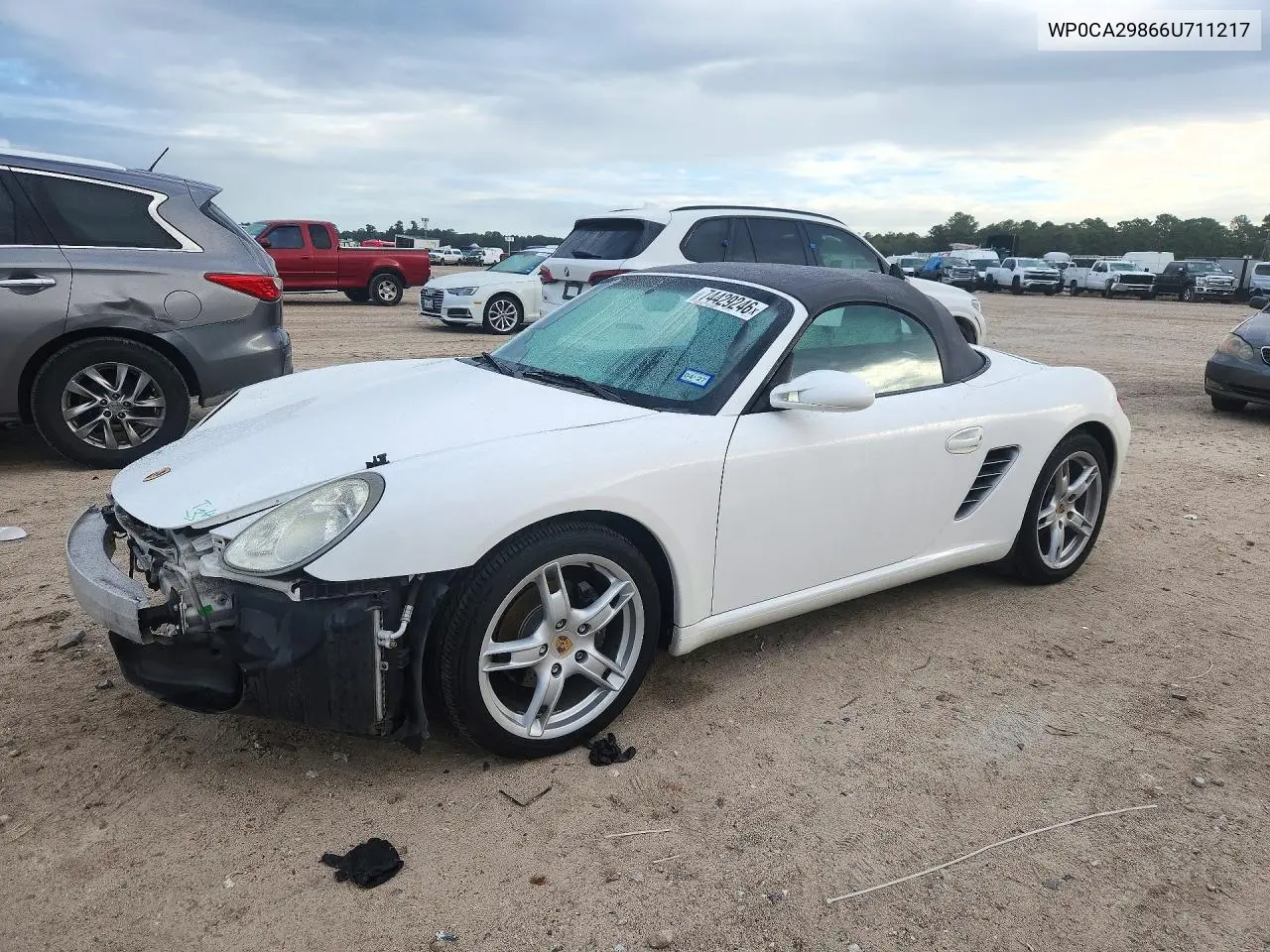 PORSCHE BOXSTER 2006, VIN WP0CA29866U711217