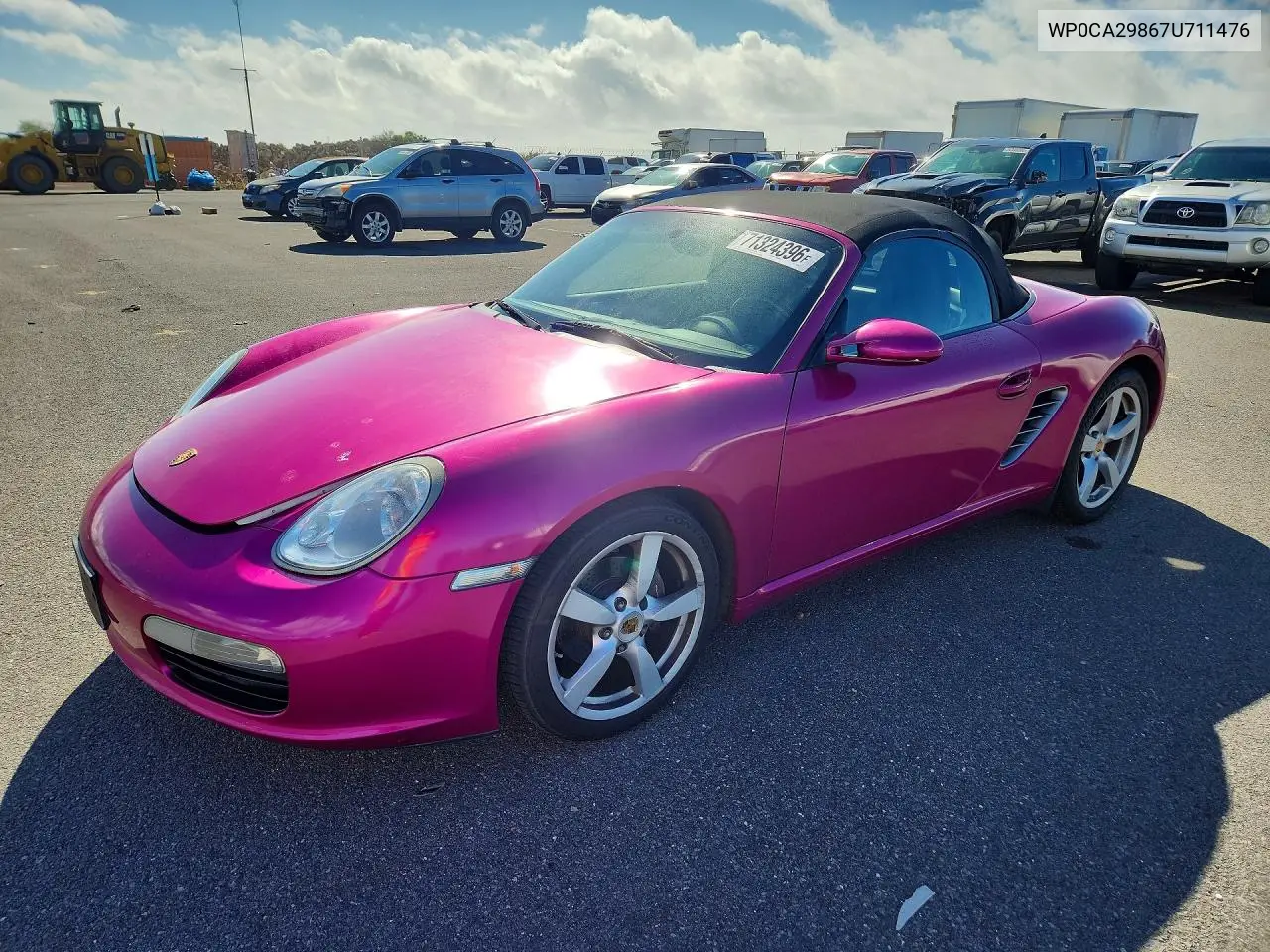 PORSCHE BOXSTER 2007, VIN WP0CA29867U711476