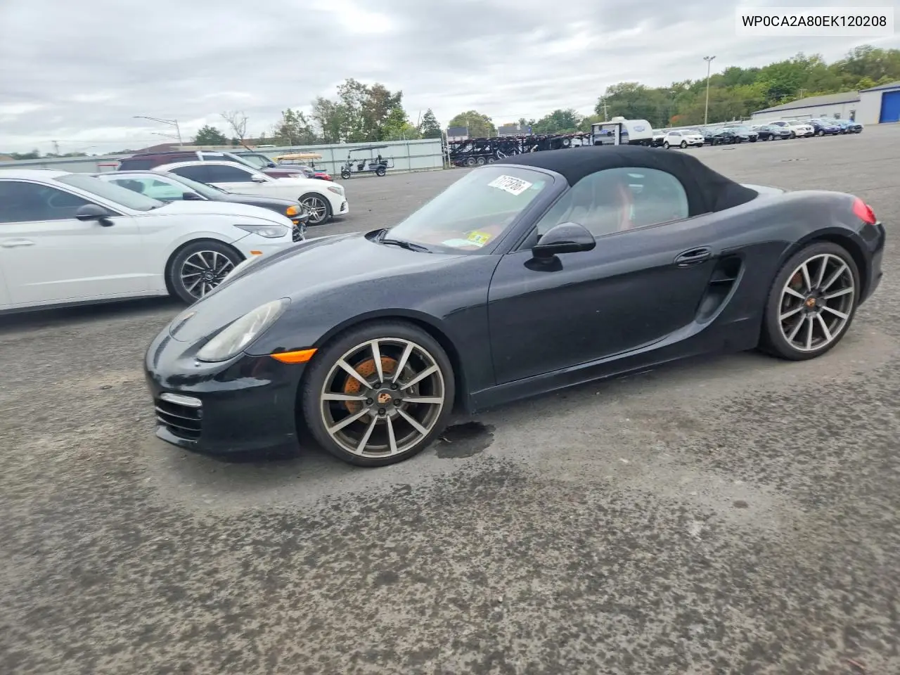 PORSCHE BOXSTER 2014, VIN WP0CA2A80EK120208