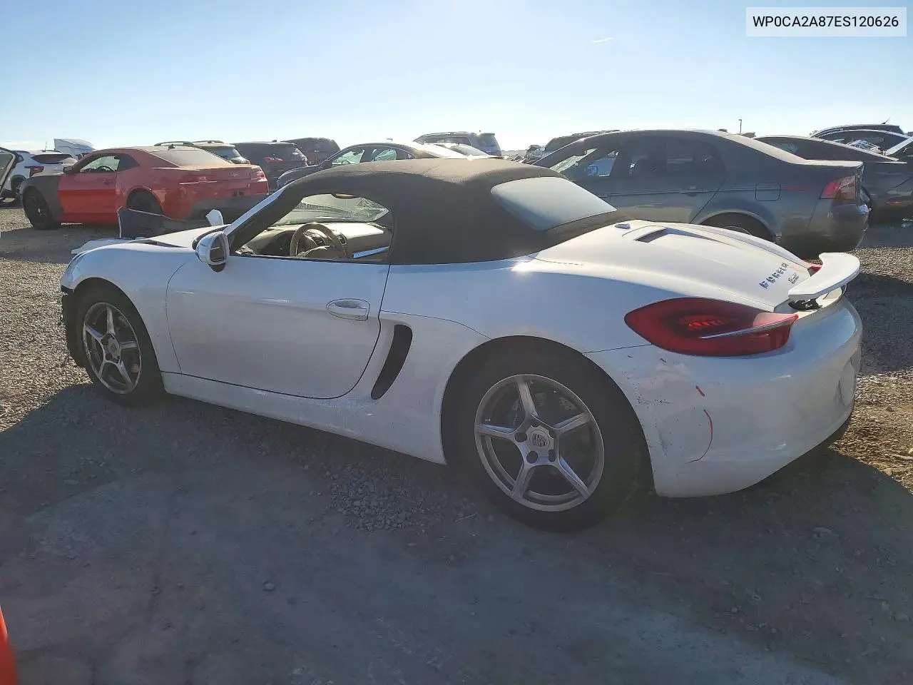 2014 PORSCHE BOXSTER VIN WP0CA2A87ES120626 — фото 2
