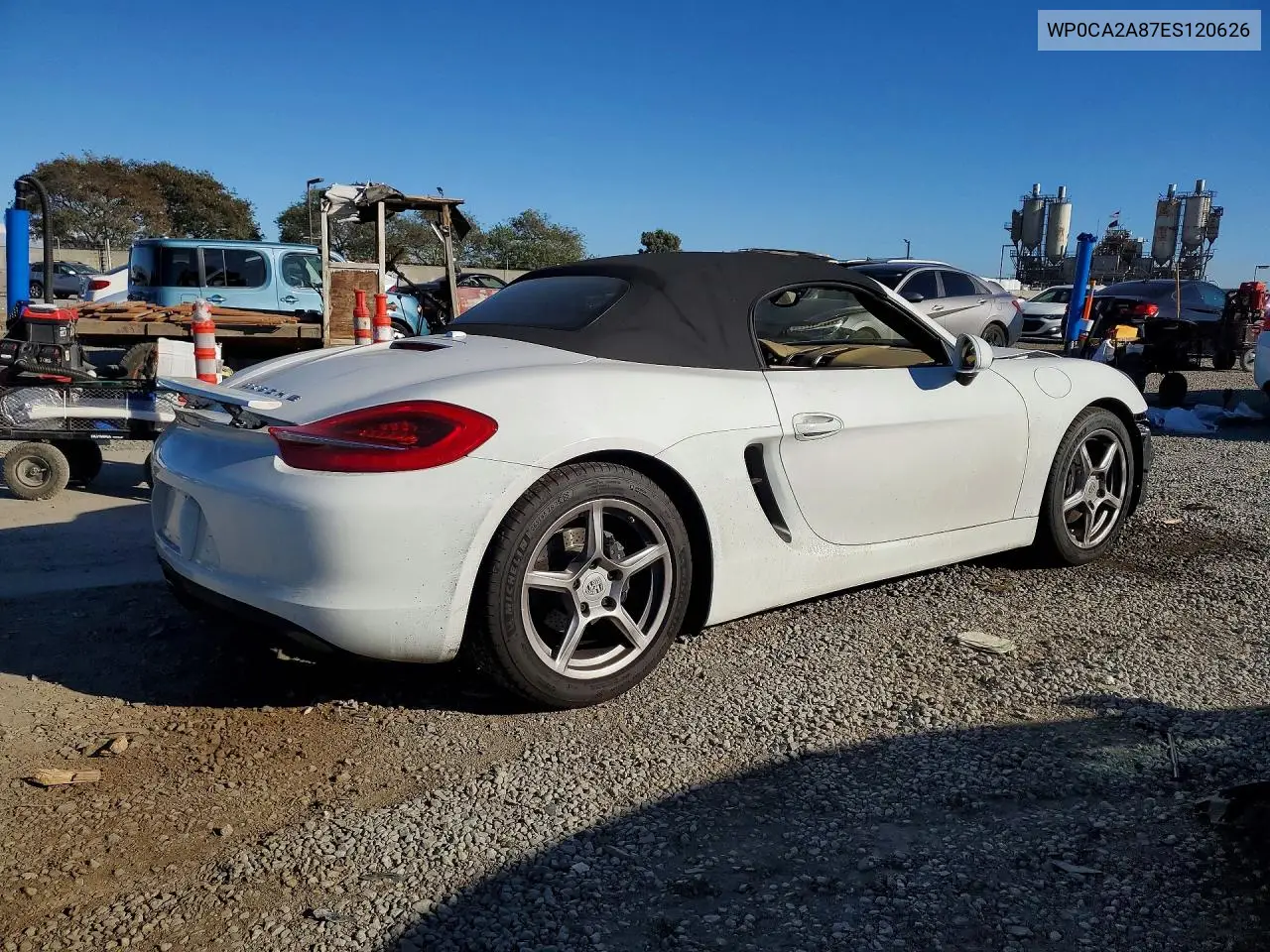 2014 PORSCHE BOXSTER VIN WP0CA2A87ES120626 — фото 3