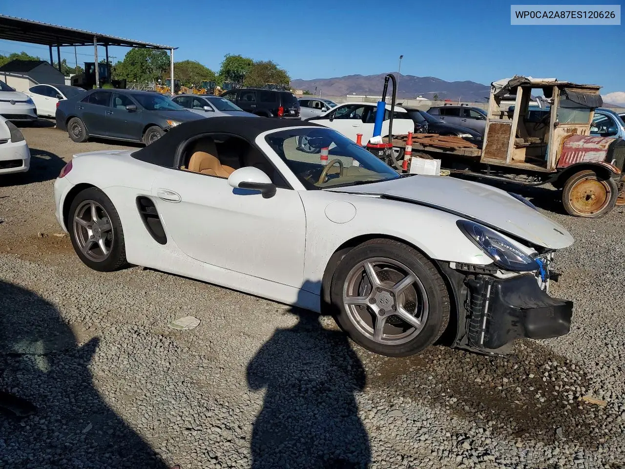 2014 PORSCHE BOXSTER VIN WP0CA2A87ES120626 — фото 4