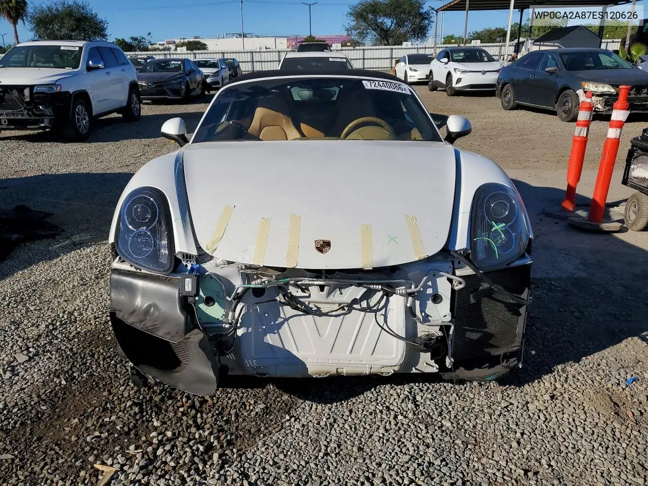 2014 PORSCHE BOXSTER VIN WP0CA2A87ES120626 — фото 5