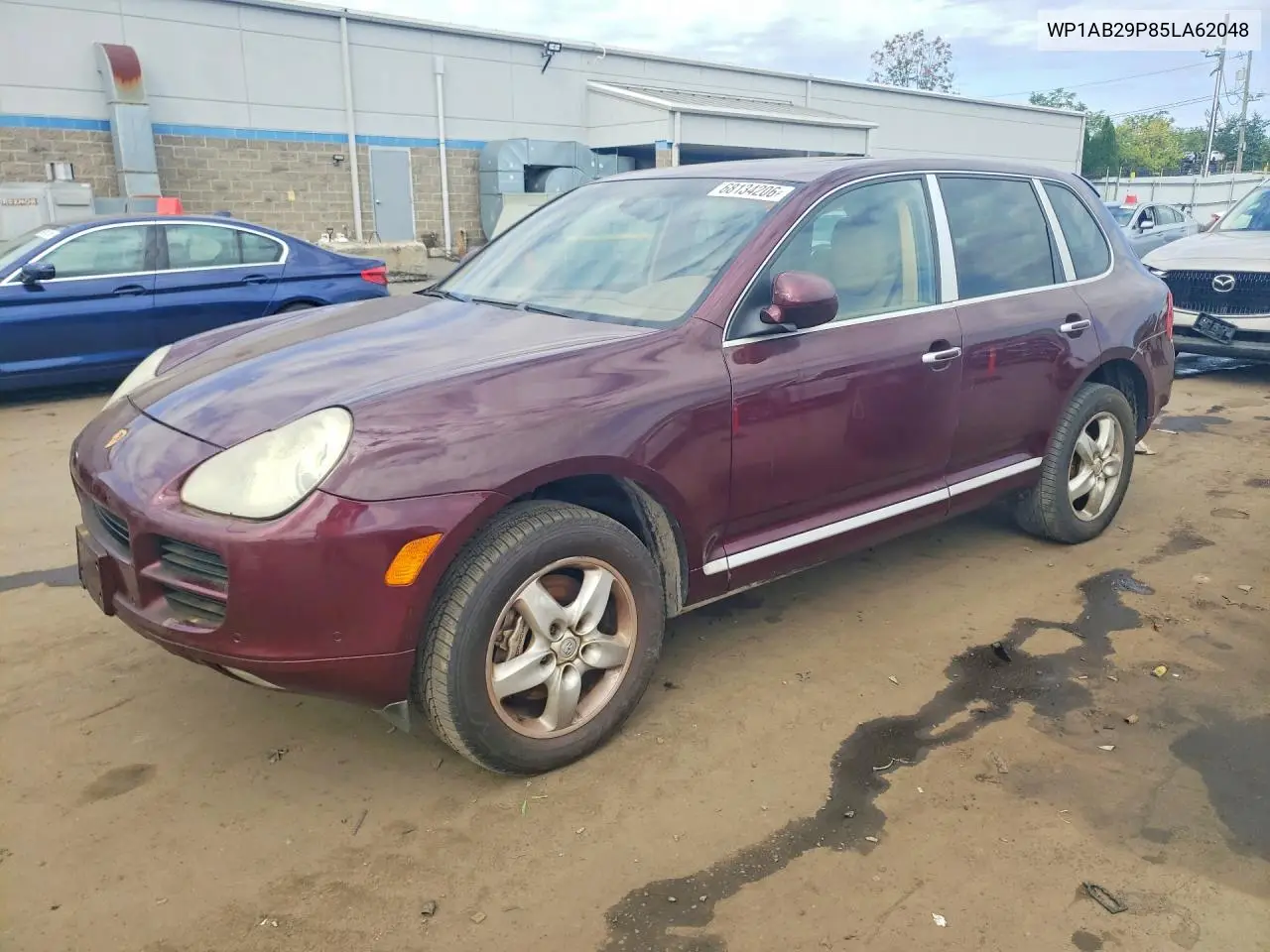 PORSCHE CAYENNE 2005, VIN WP1AB29P85LA62048