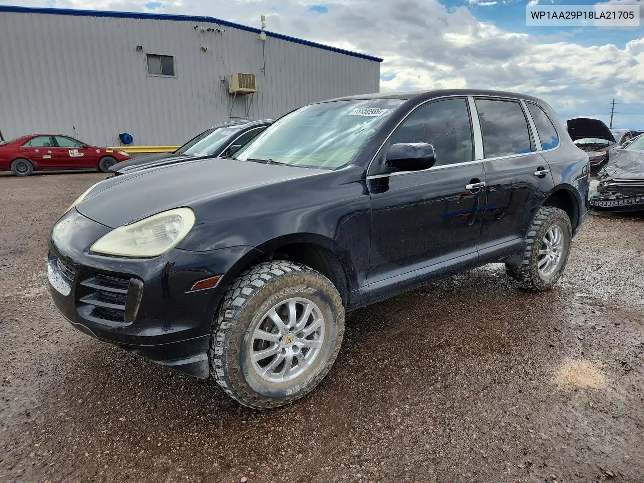 PORSCHE CAYENNE 2008, VIN WP1AA29P18LA21705