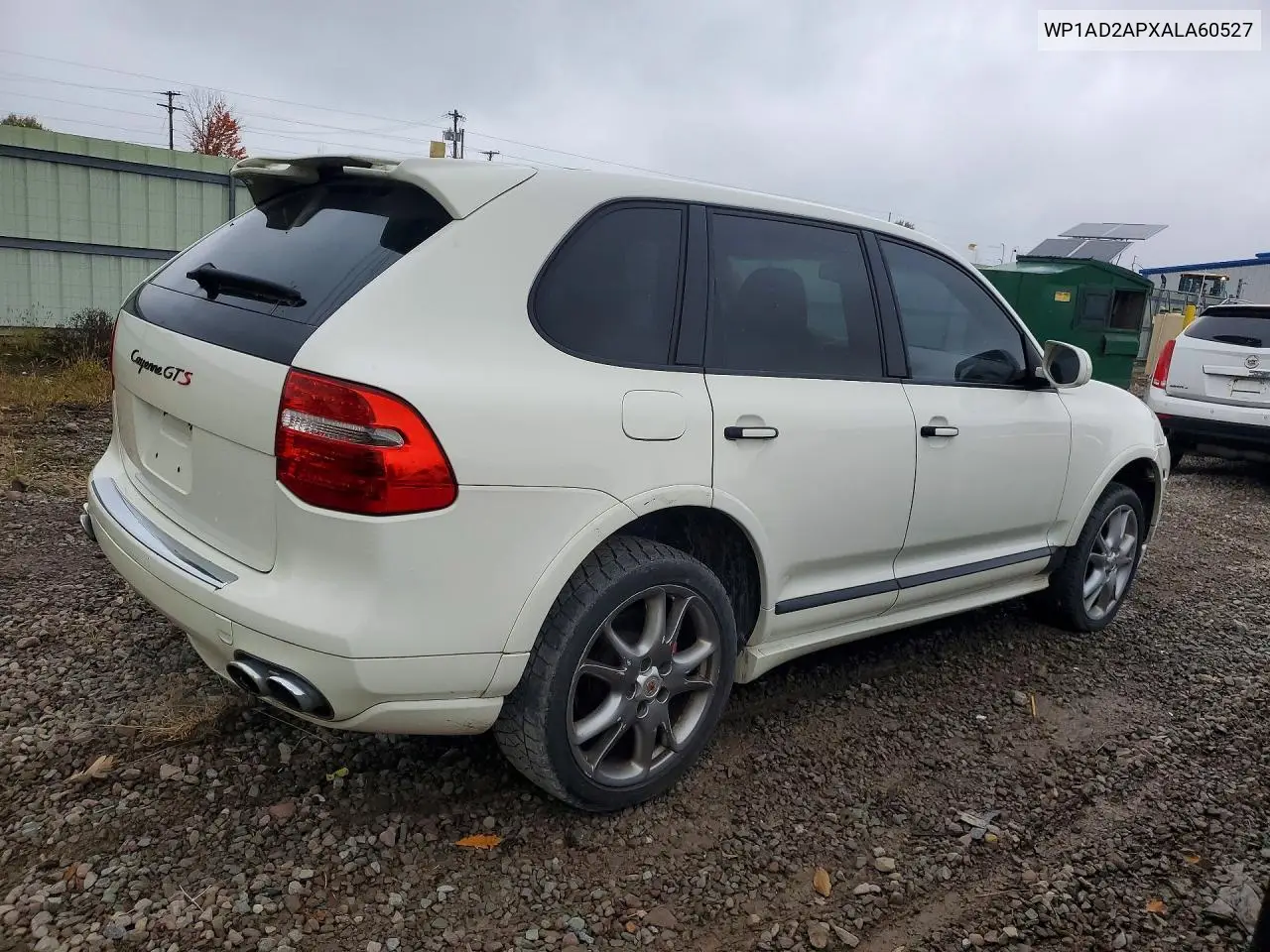 2010 PORSCHE CAYENNE VIN WP1AD2APXALA60527 — фото 3
