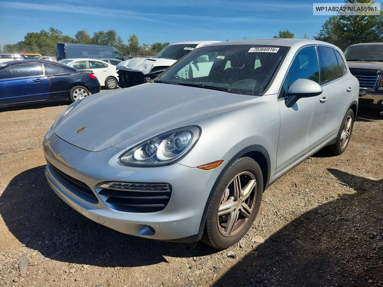 PORSCHE CAYENNE 2011, VIN WP1AB2A27BLA55961