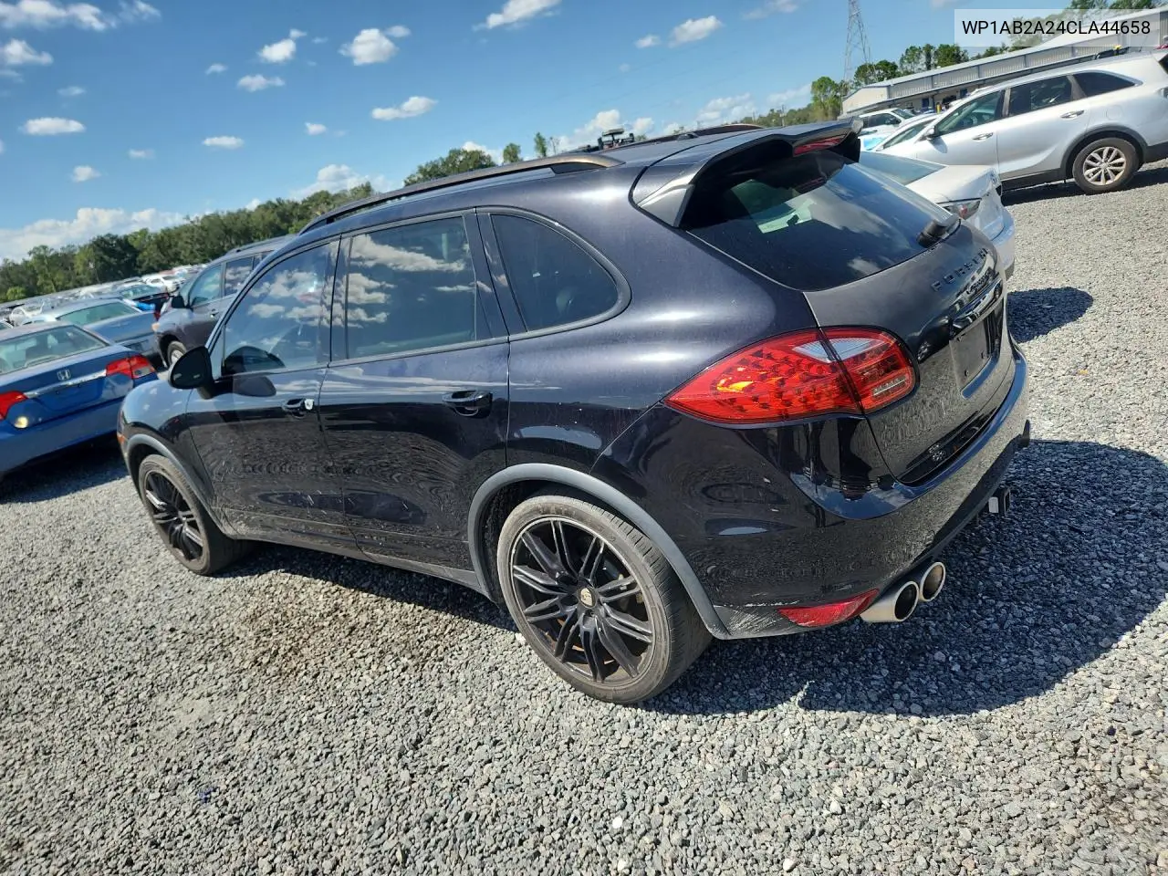 2012 PORSCHE CAYENNE VIN WP1AB2A24CLA44658 — фото 2