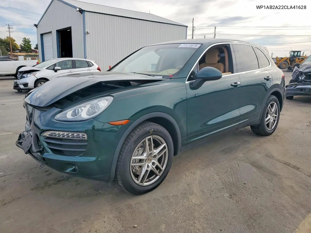 PORSCHE CAYENNE 2012, VIN WP1AB2A22CLA41628