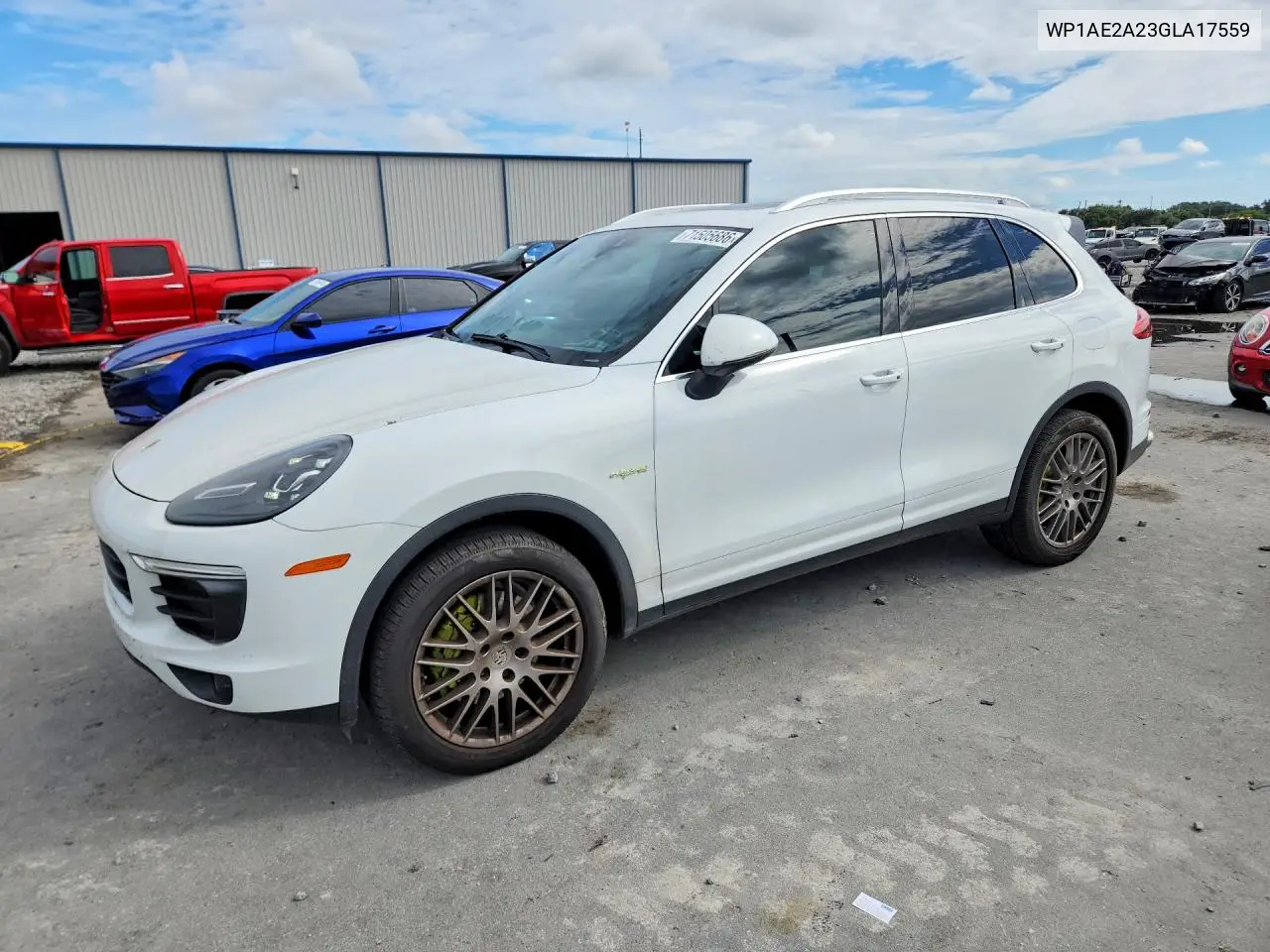 PORSCHE CAYENNE 2016, VIN WP1AE2A23GLA17559