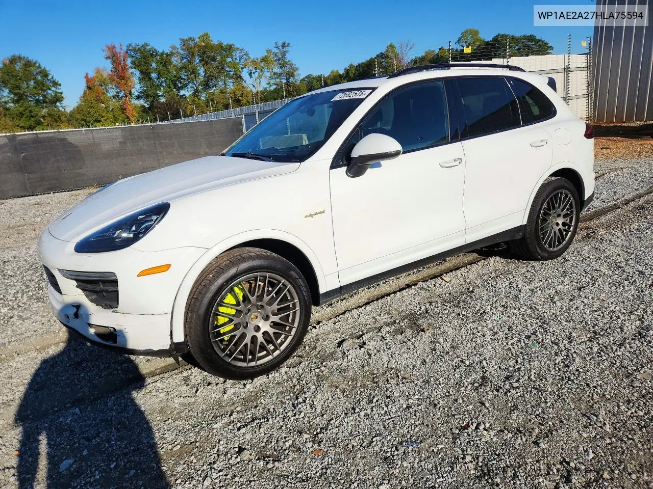PORSCHE CAYENNE 2017, VIN WP1AE2A27HLA75594