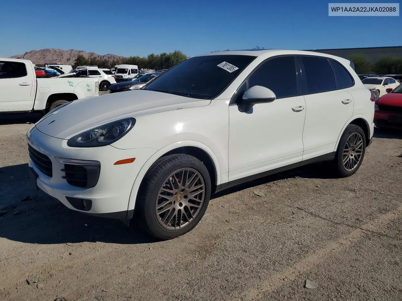 PORSCHE CAYENNE 2018, VIN WP1AA2A22JKA02088