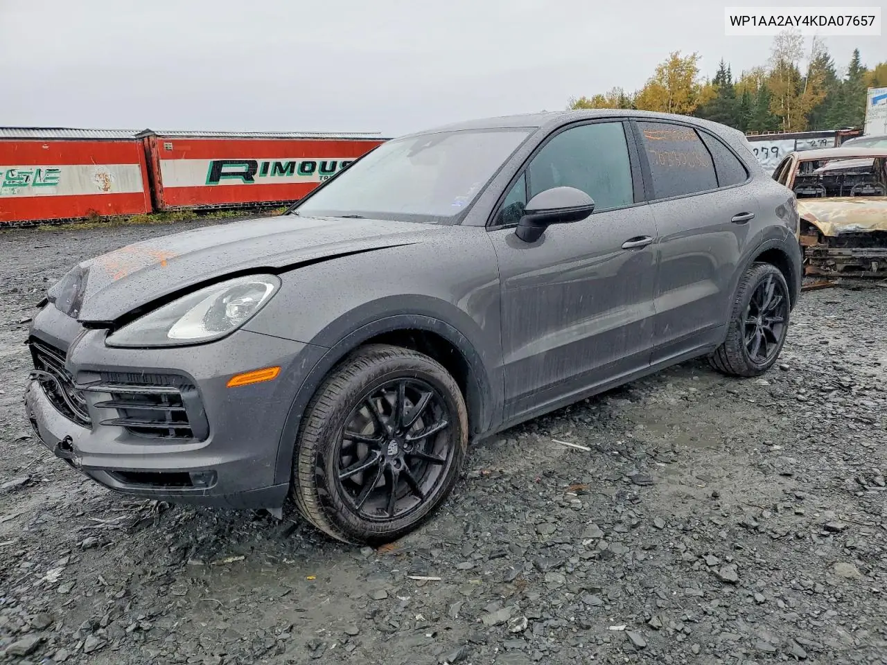 PORSCHE CAYENNE 2019, VIN WP1AA2AY4KDA07657