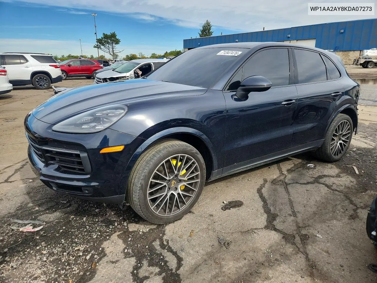 PORSCHE CAYENNE 2019, VIN WP1AA2AY8KDA07273