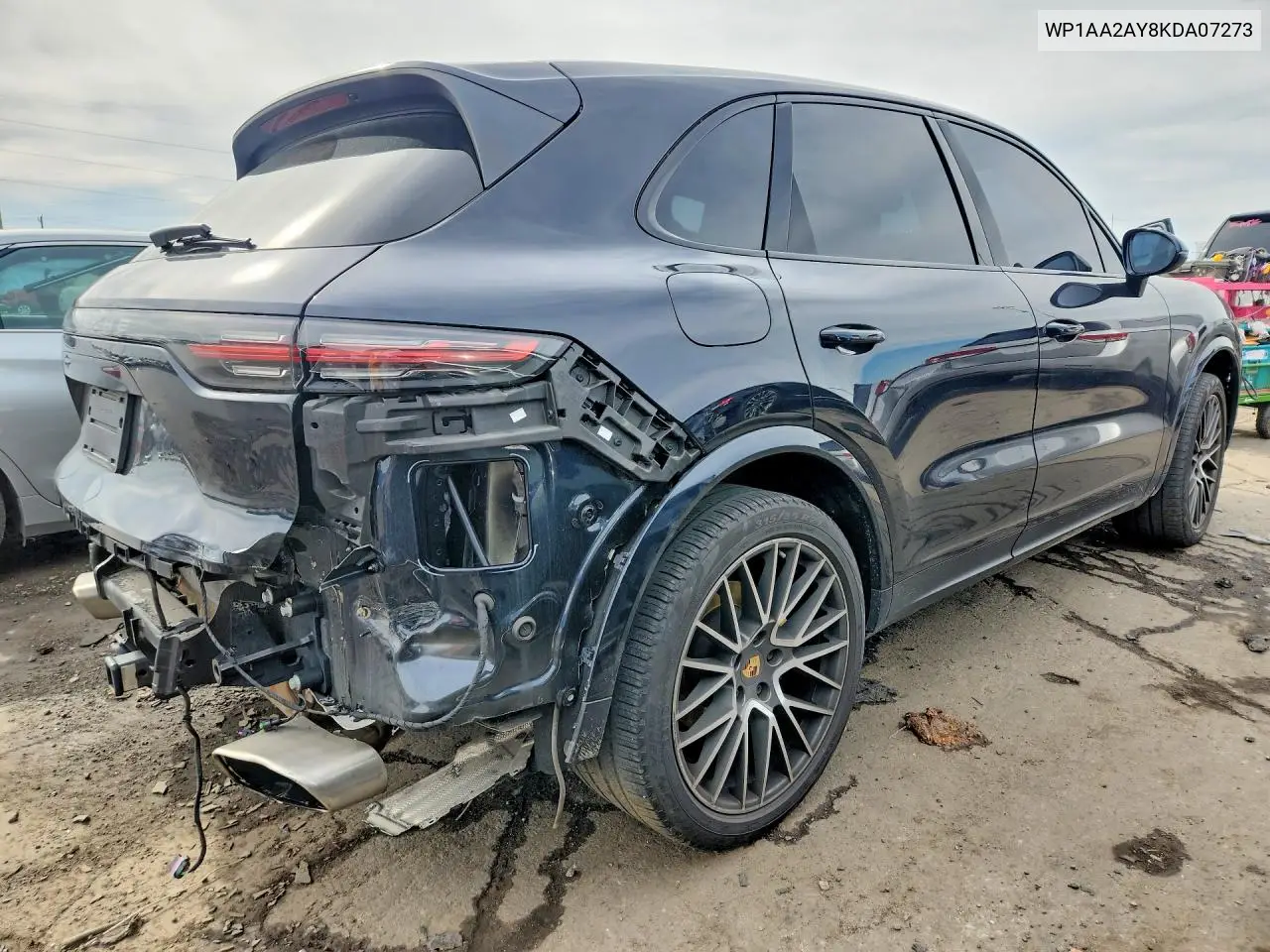 2019 PORSCHE CAYENNE VIN WP1AA2AY8KDA07273 — фото 3