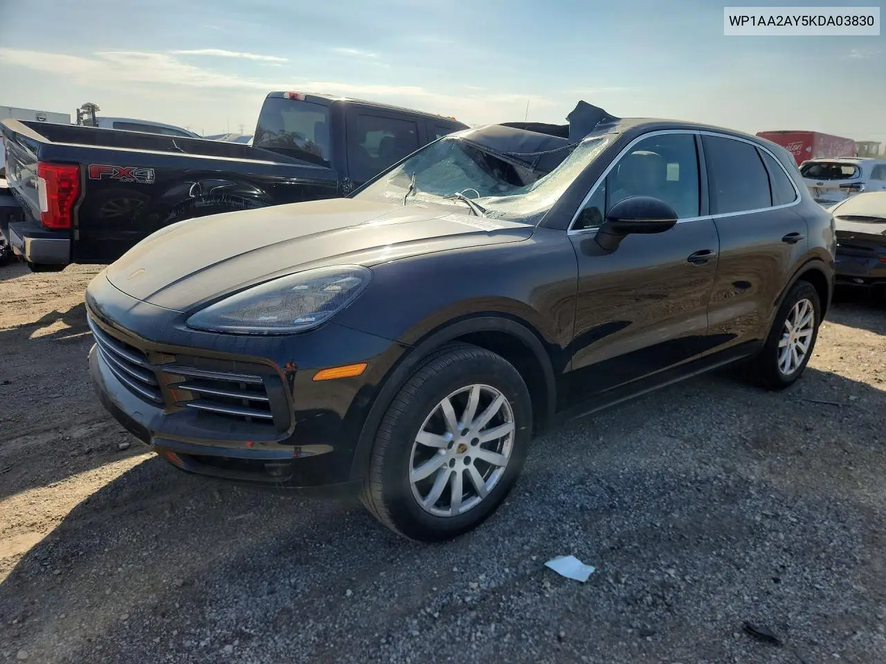 PORSCHE CAYENNE 2019, VIN WP1AA2AY5KDA03830