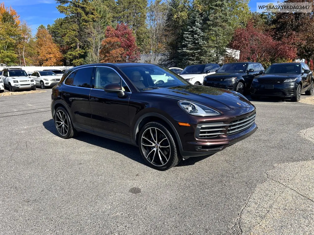 PORSCHE CAYENNE 2019, VIN WP1AA2AY6KDA03447