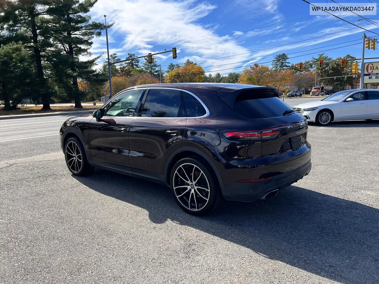 2019 PORSCHE CAYENNE VIN WP1AA2AY6KDA03447 — фото 3