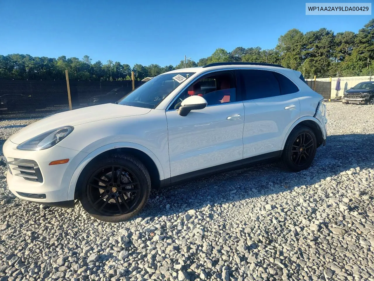 PORSCHE CAYENNE 2020, VIN WP1AA2AY9LDA00429