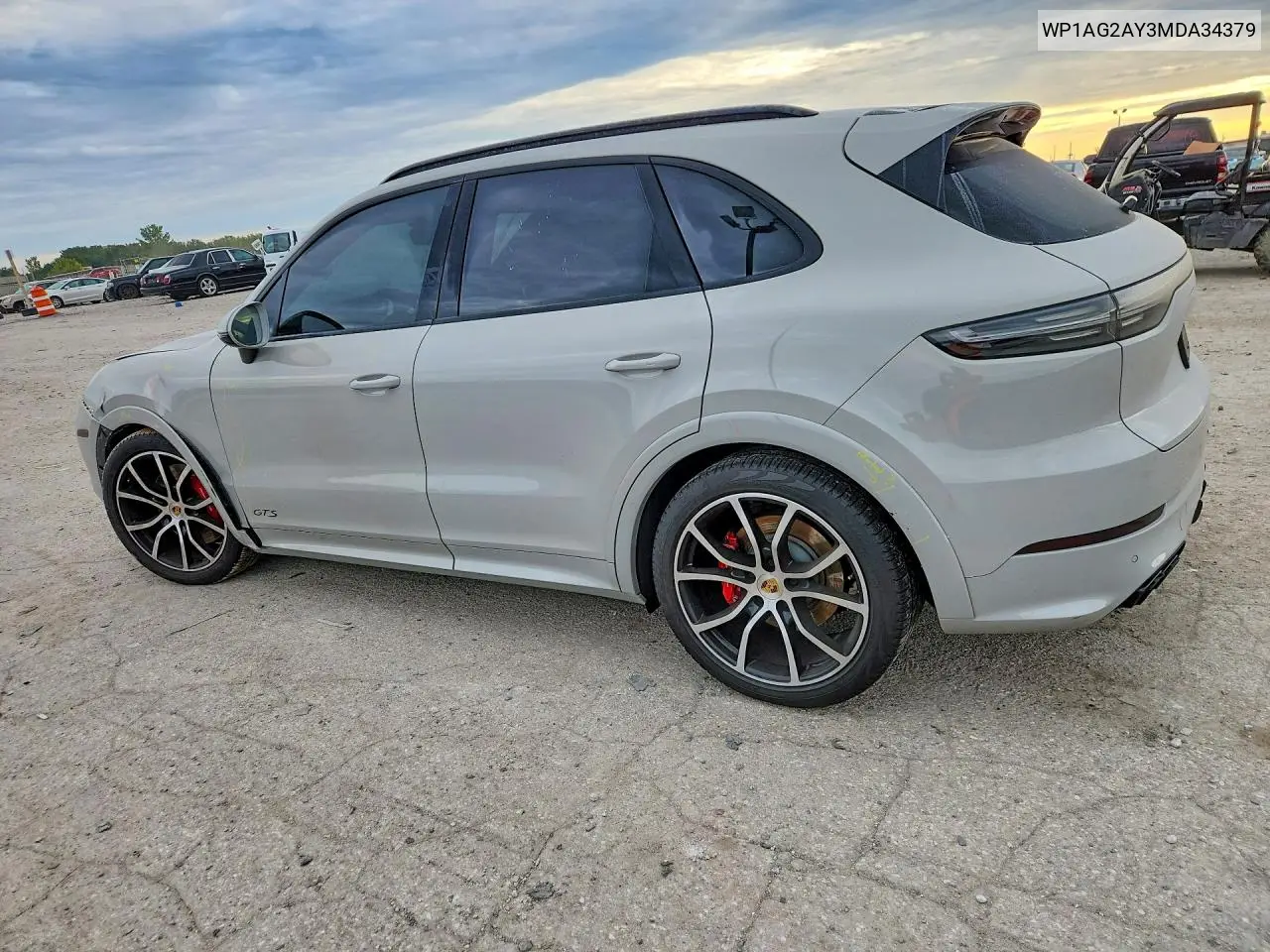 2021 PORSCHE CAYENNE VIN WP1AG2AY3MDA34379 — фото 2