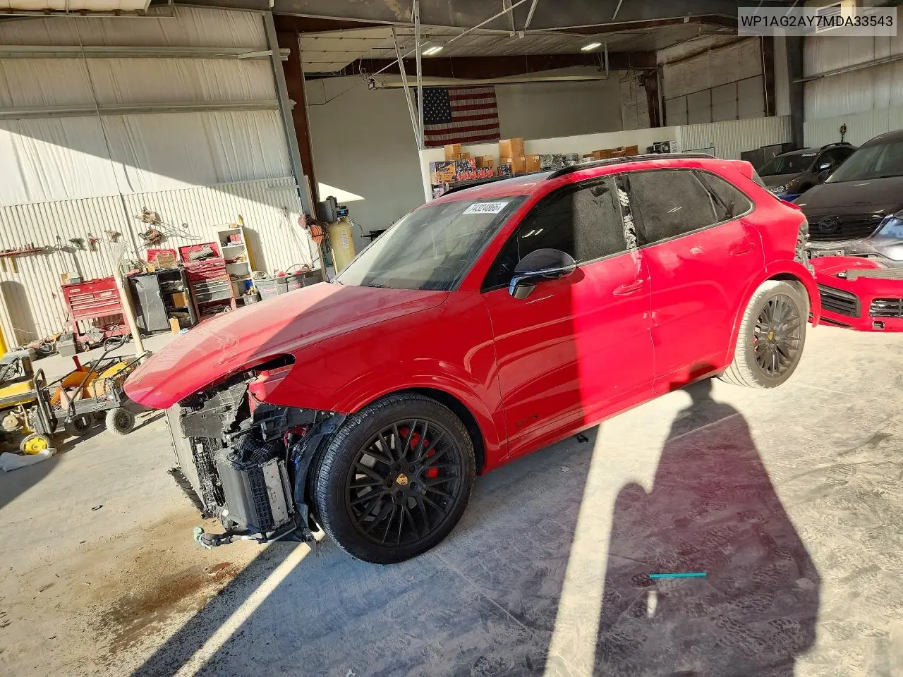 PORSCHE CAYENNE 2021, VIN WP1AG2AY7MDA33543
