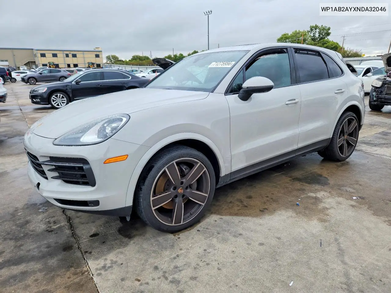 PORSCHE CAYENNE 2022, VIN WP1AB2AYXNDA32046