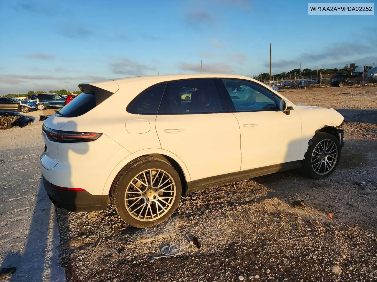 2023 PORSCHE CAYENNE VIN WP1AA2AY9PDA02252 — фото 3