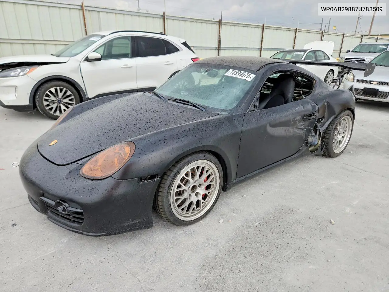 PORSCHE CAYMAN 2007, VIN WP0AB29887U783509