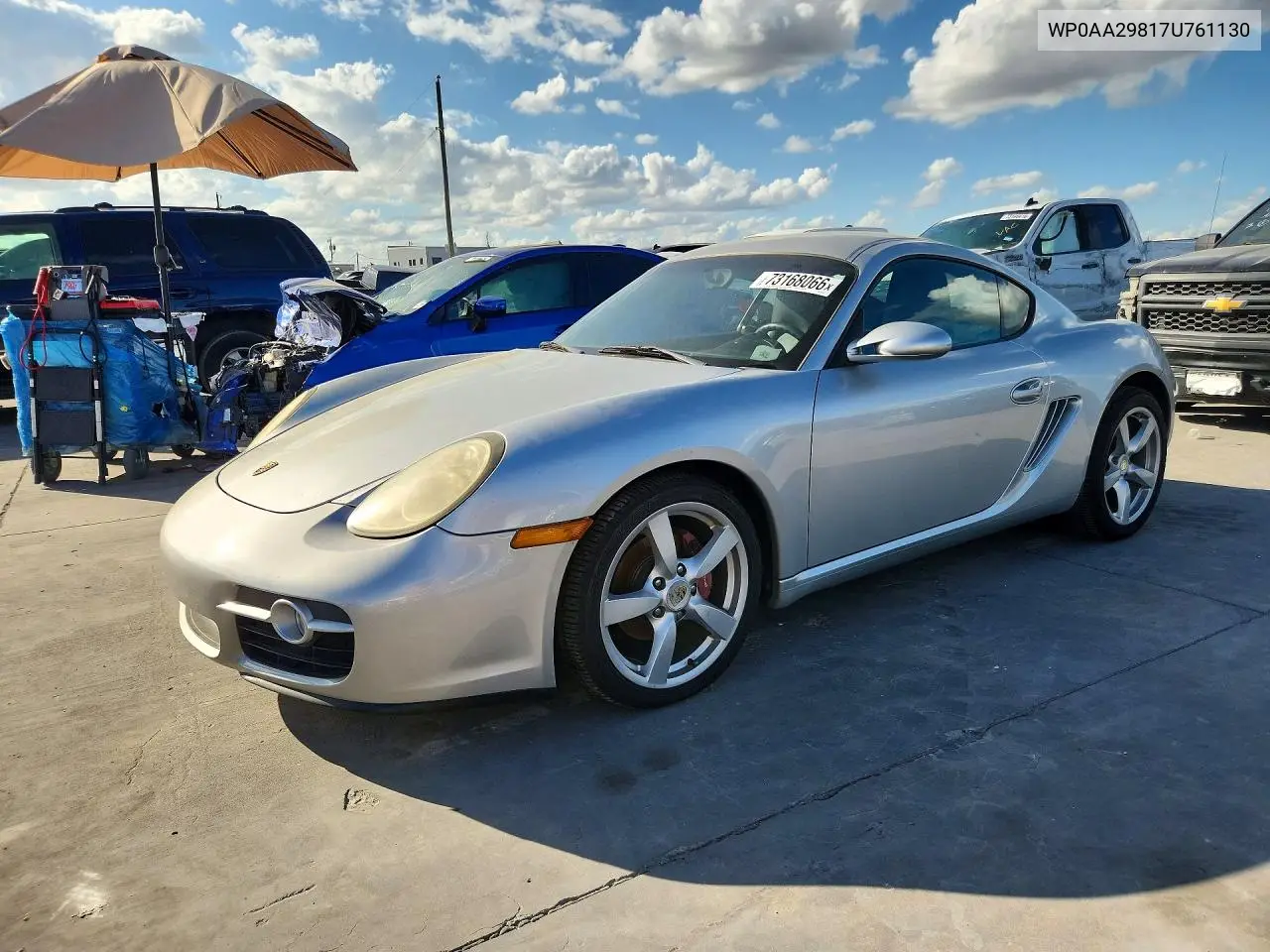 PORSCHE CAYMAN 2007, VIN WP0AA29817U761130