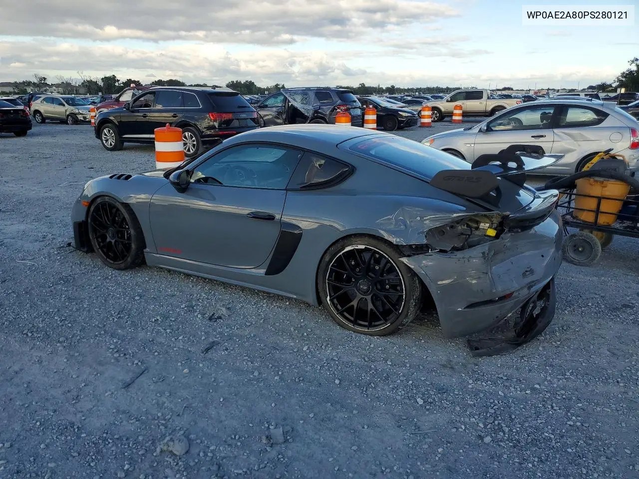 2023 PORSCHE CAYMAN VIN WP0AE2A80PS280121 — фото 2