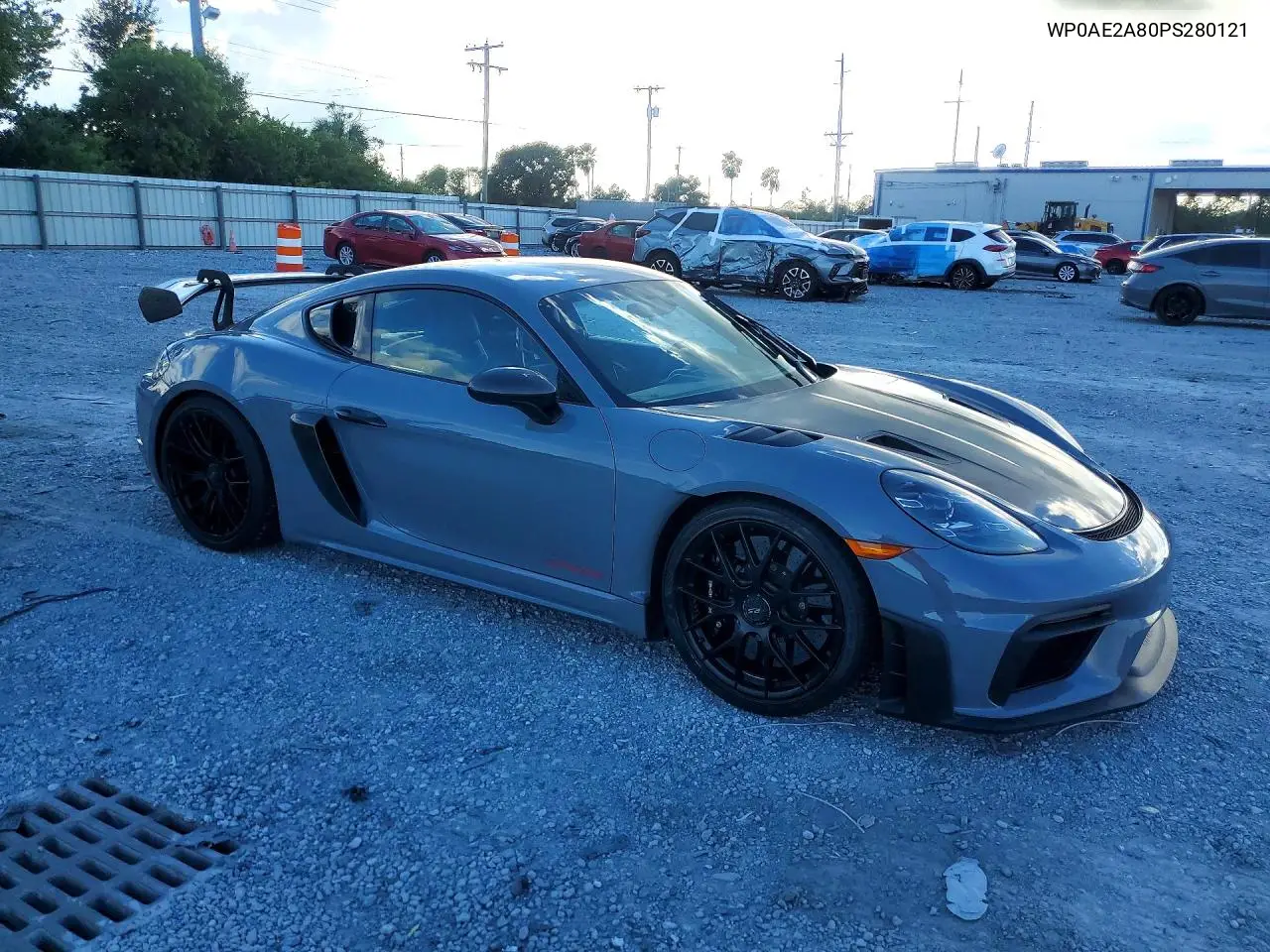 2023 PORSCHE CAYMAN VIN WP0AE2A80PS280121 — фото 4