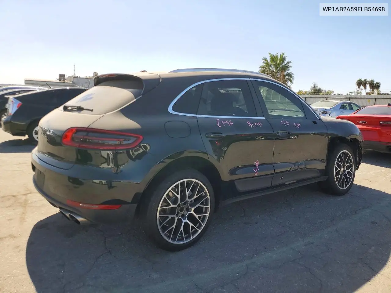 2015 PORSCHE MACAN VIN WP1AB2A59FLB54698 — фото 3