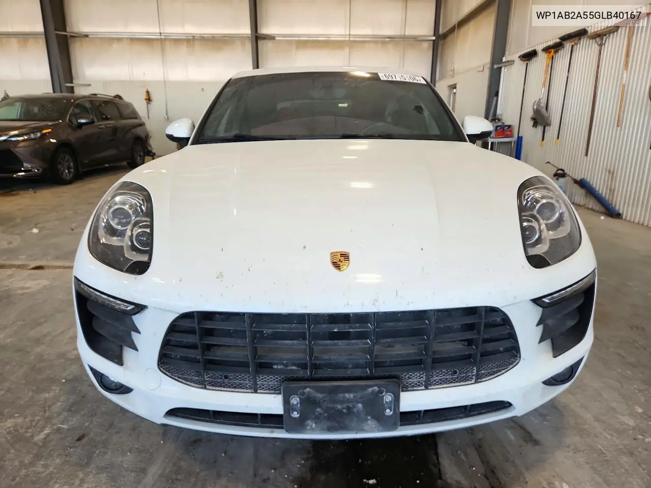 2016 PORSCHE MACAN VIN WP1AB2A55GLB40167 — фото 5