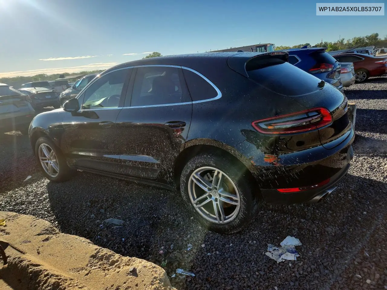 2016 PORSCHE MACAN VIN WP1AB2A5XGLB53707 — фото 2