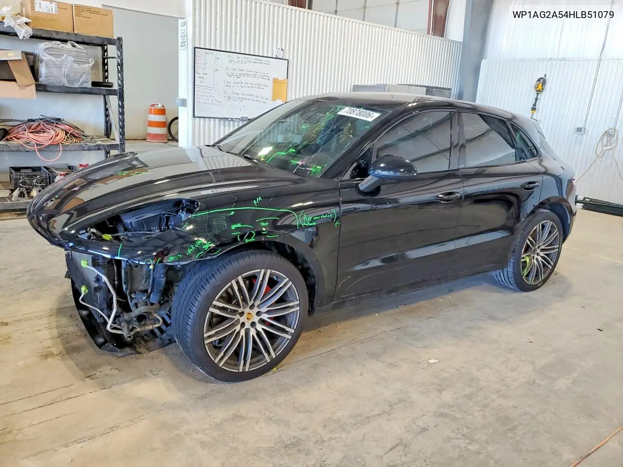 PORSCHE MACAN 2017, VIN WP1AG2A54HLB51079