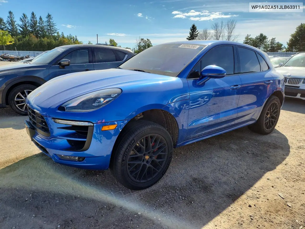 PORSCHE MACAN 2018, VIN WP1AG2A51JLB63311
