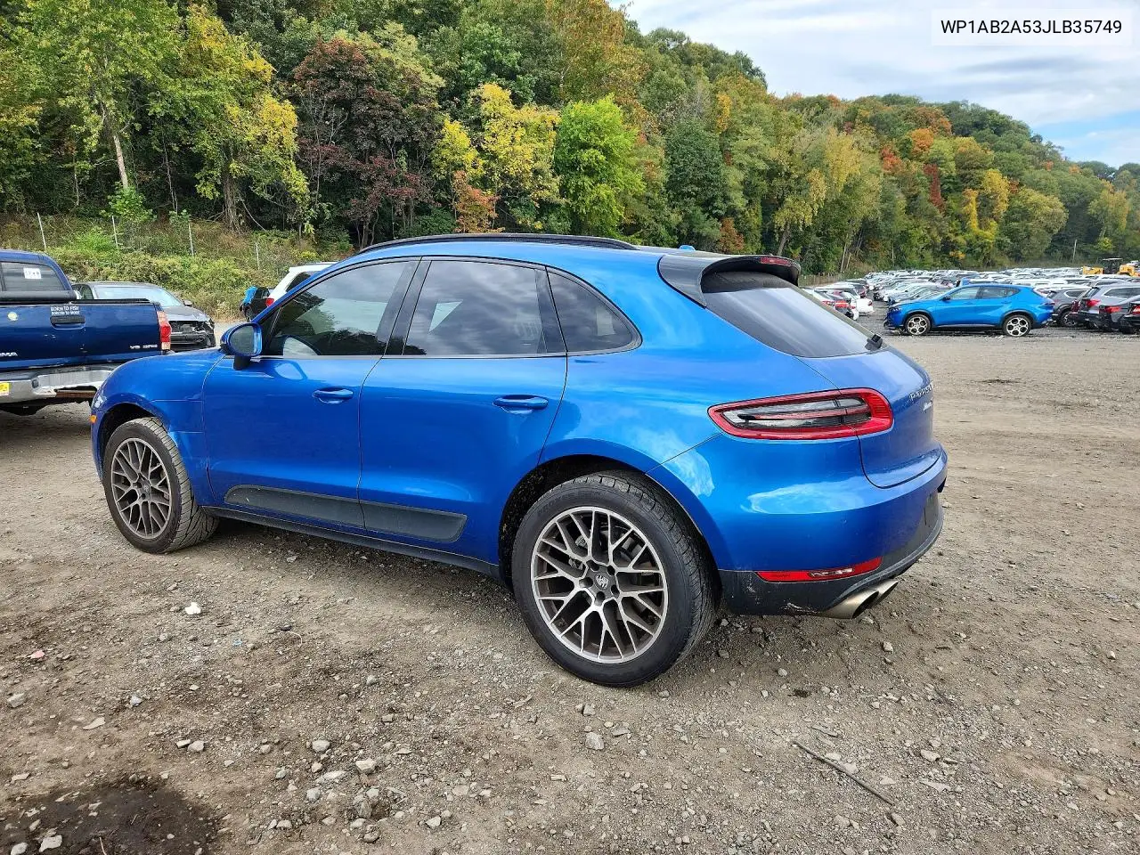 2018 PORSCHE MACAN VIN WP1AB2A53JLB35749 — фото 2