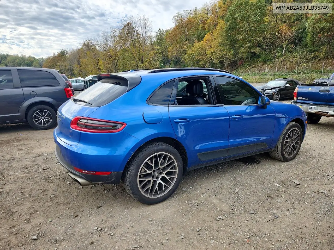2018 PORSCHE MACAN VIN WP1AB2A53JLB35749 — фото 3