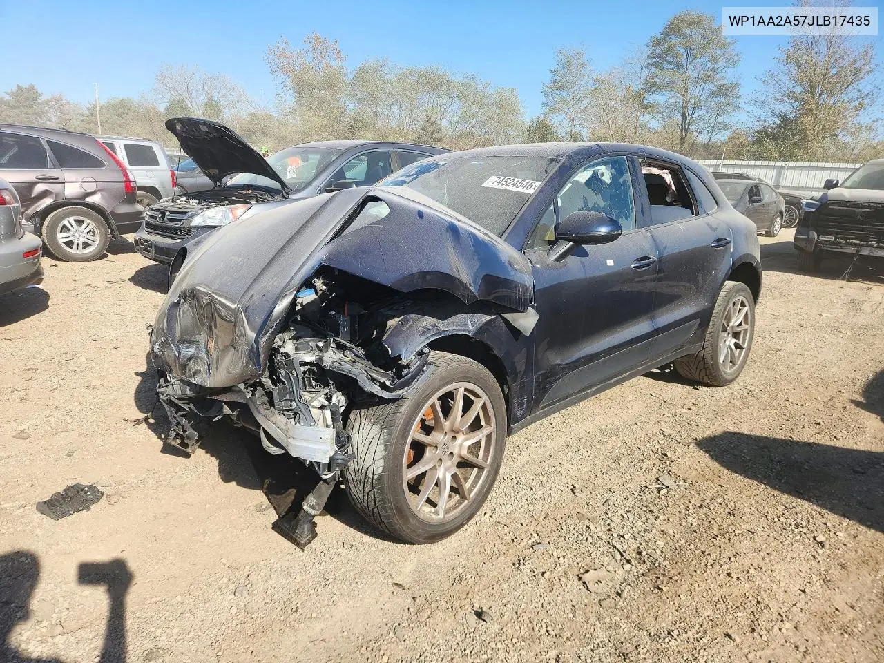 PORSCHE MACAN 2018, VIN WP1AA2A57JLB17435