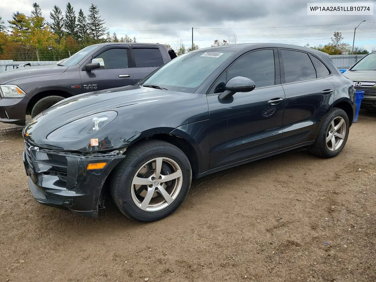 PORSCHE MACAN 2020, VIN WP1AA2A51LLB10774