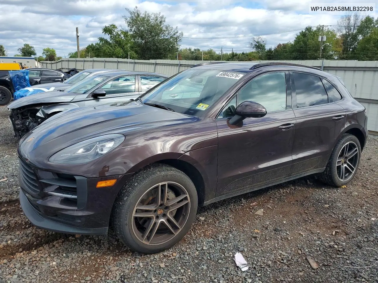 PORSCHE MACAN 2021, VIN WP1AB2A58MLB32298