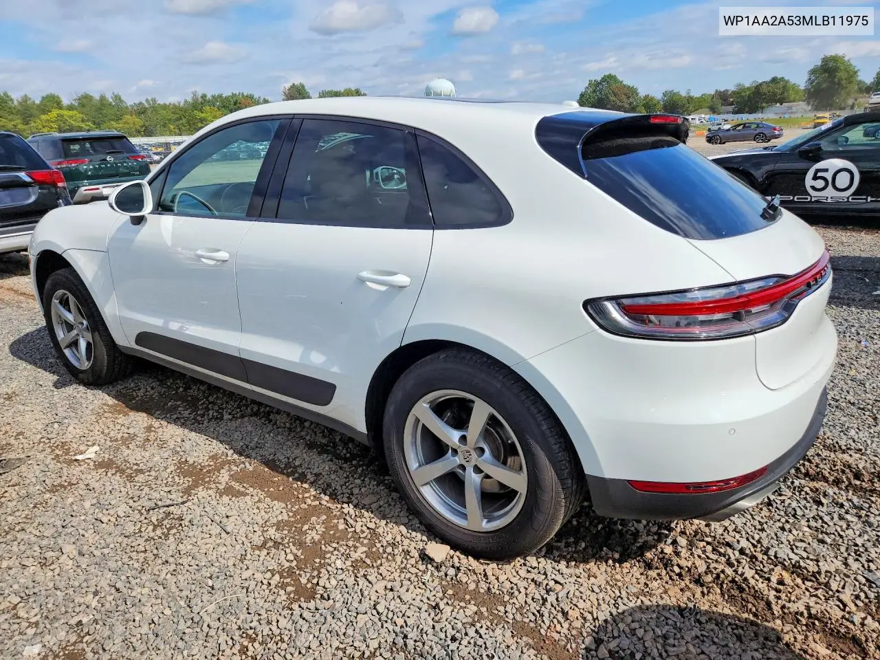2021 PORSCHE MACAN VIN WP1AA2A53MLB11975 — фото 2