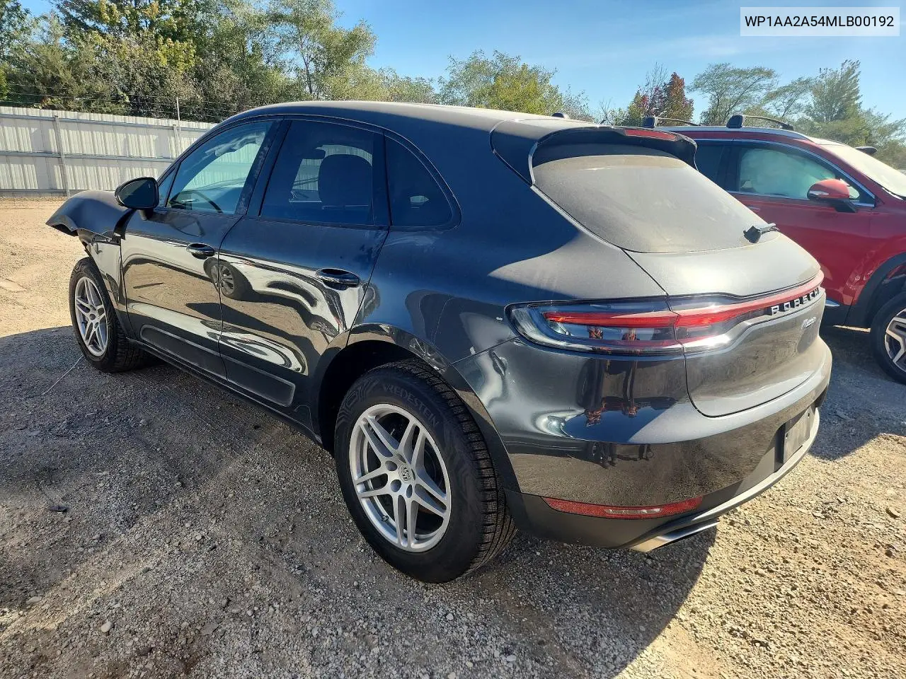 2021 PORSCHE MACAN VIN WP1AA2A54MLB00192 — фото 2