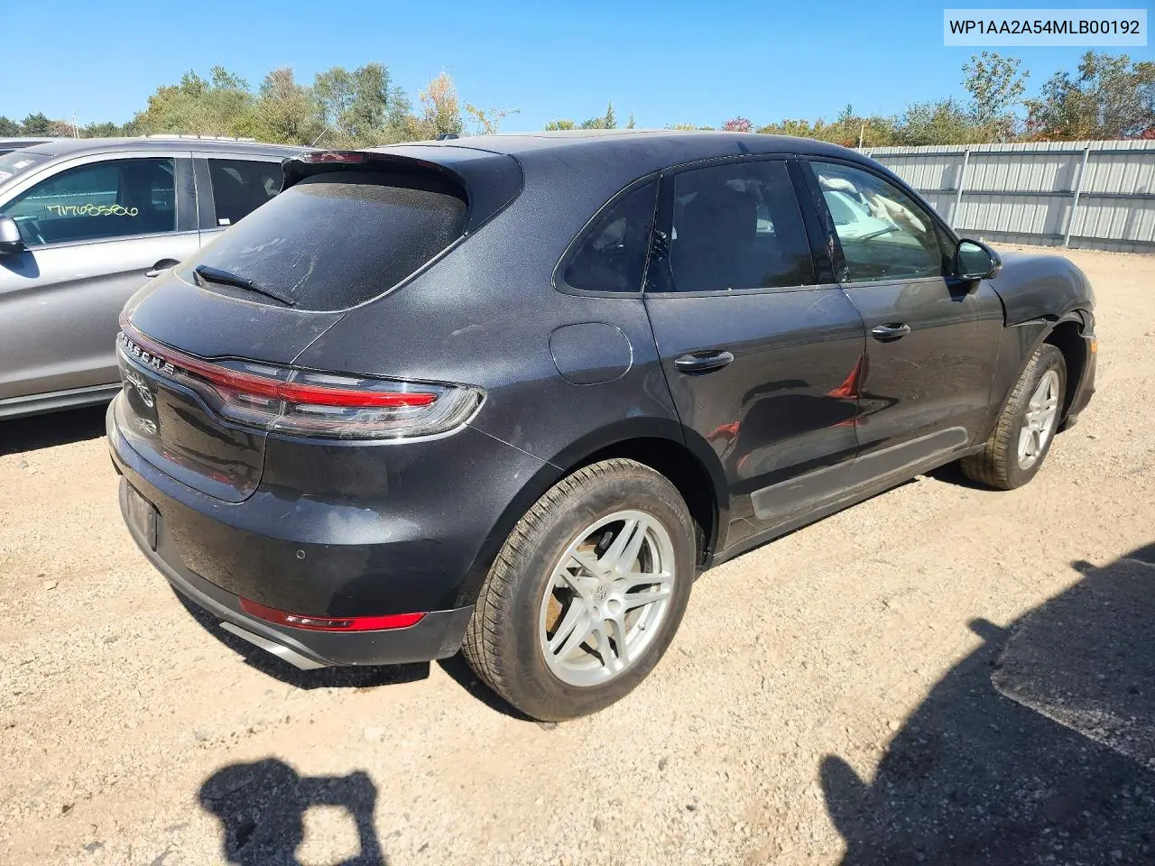 2021 PORSCHE MACAN VIN WP1AA2A54MLB00192 — фото 3