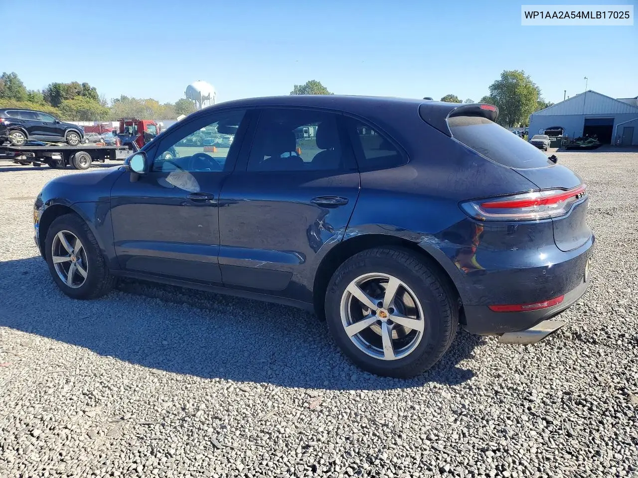 2021 PORSCHE MACAN VIN WP1AA2A54MLB17025 — фото 2