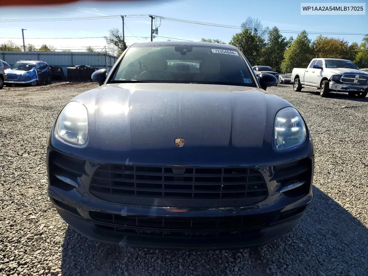 2021 PORSCHE MACAN VIN WP1AA2A54MLB17025 — фото 5