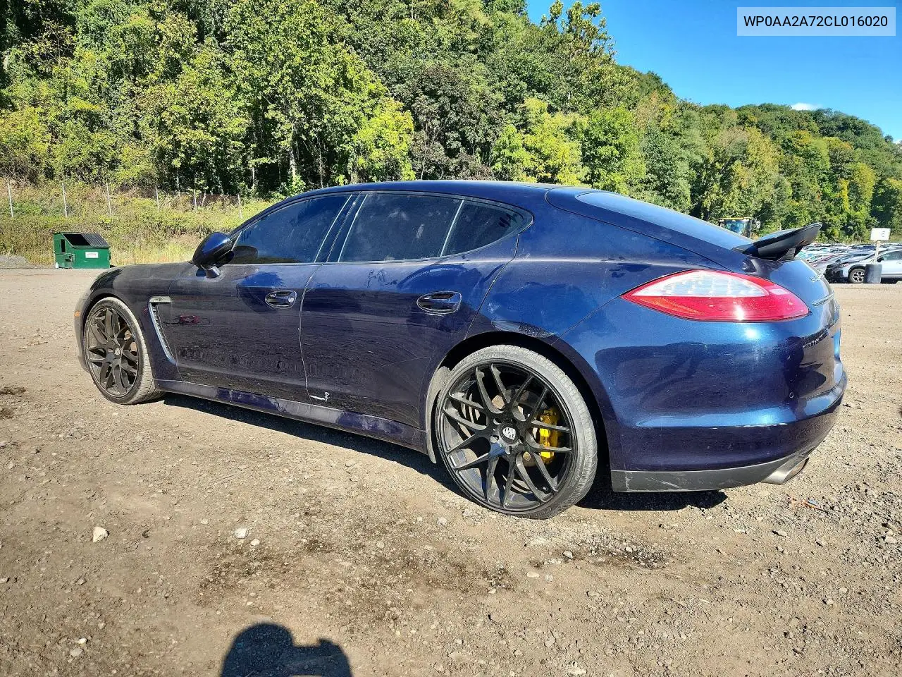 2012 PORSCHE PANAMERA VIN WP0AA2A72CL016020 — фото 2