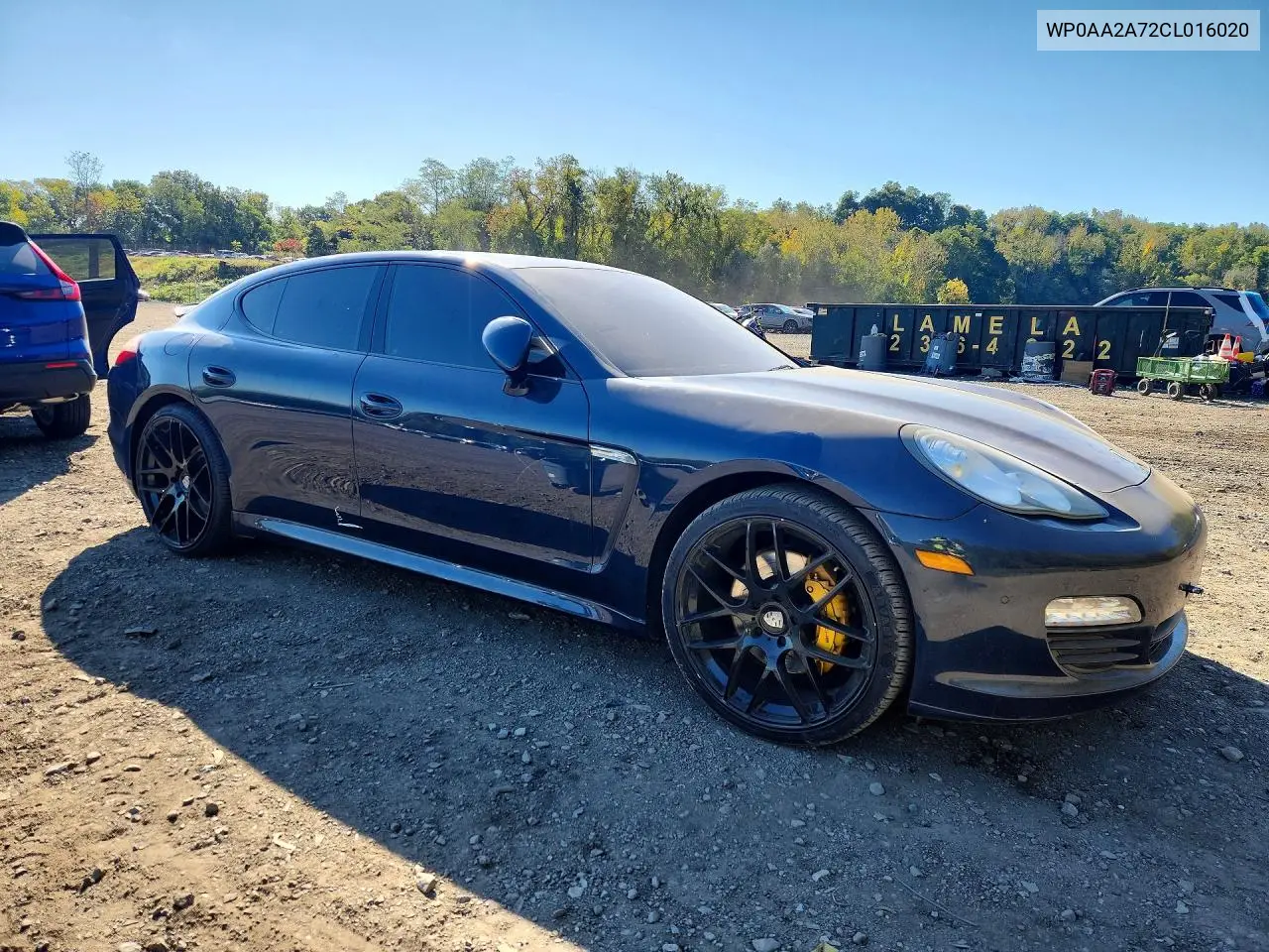 2012 PORSCHE PANAMERA VIN WP0AA2A72CL016020 — фото 4